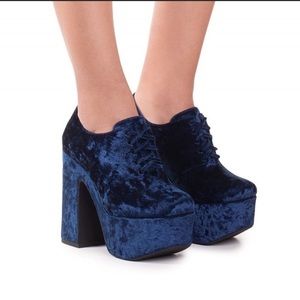 Jeffrey Campbell Adanna Navy Platform Heel